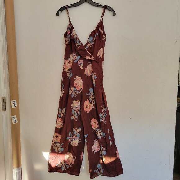 NEW Show Me Your MuMu Floral Ruffle V Neck Sleeveless Jumpsuit Pants Size Small - Picture 14 of 14